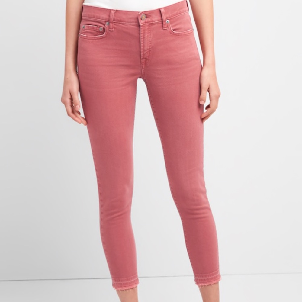 GAP Mid Rise True Skinny Ankle Jeans